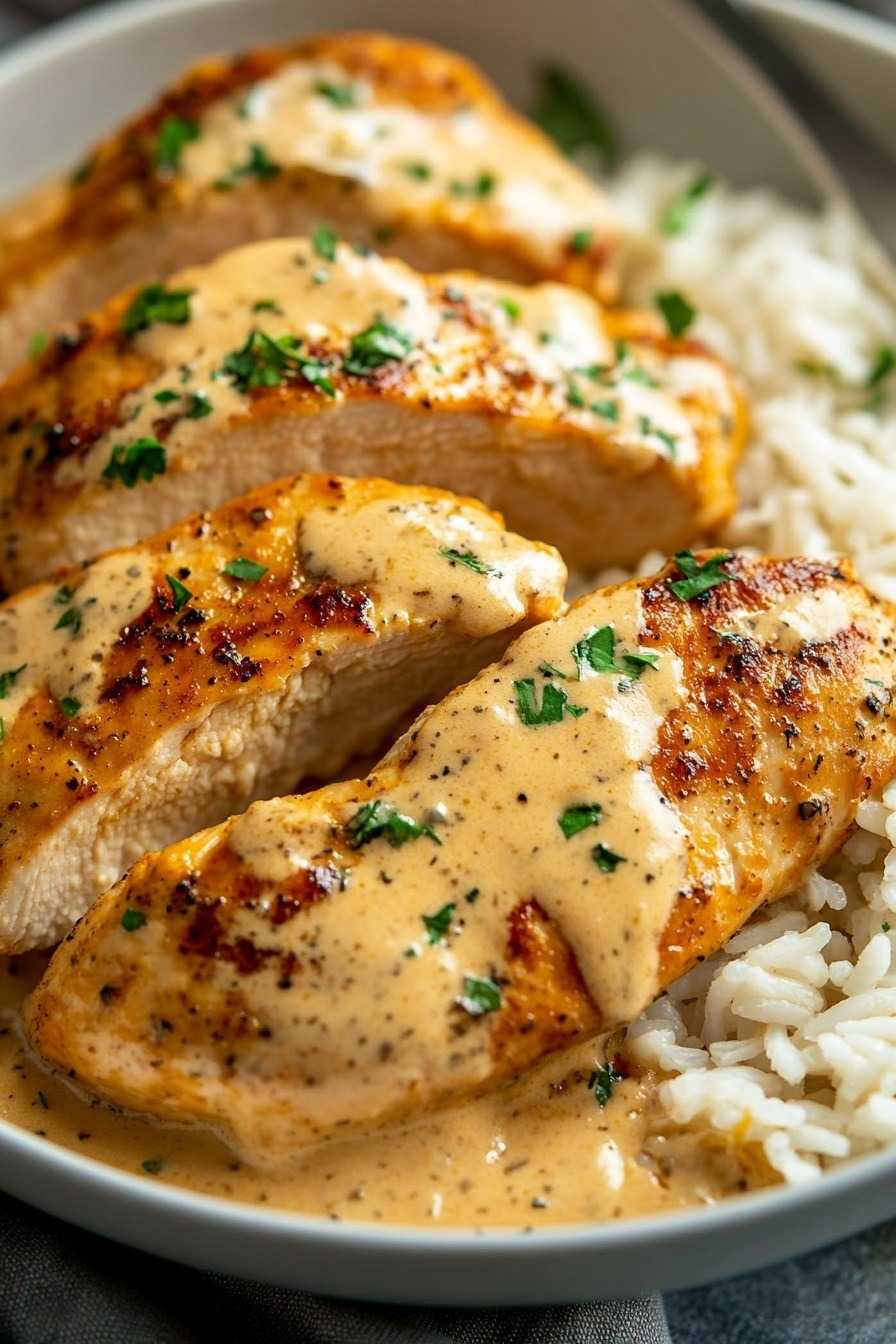 creamy, melt-in-your-mouth chicken