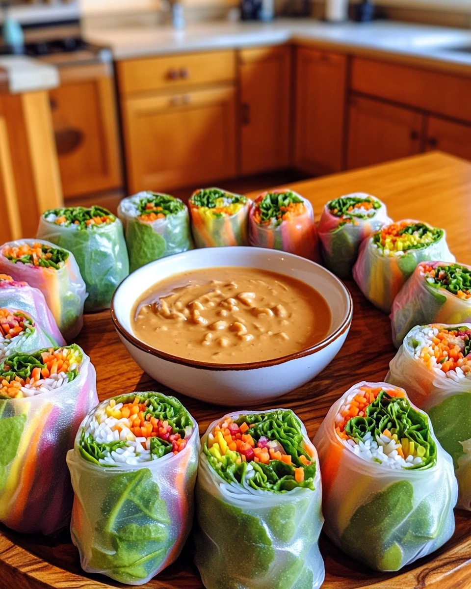 Hearty Veggie Rolls with Peanut Sauce: A Flavorful and Nutritious Delight