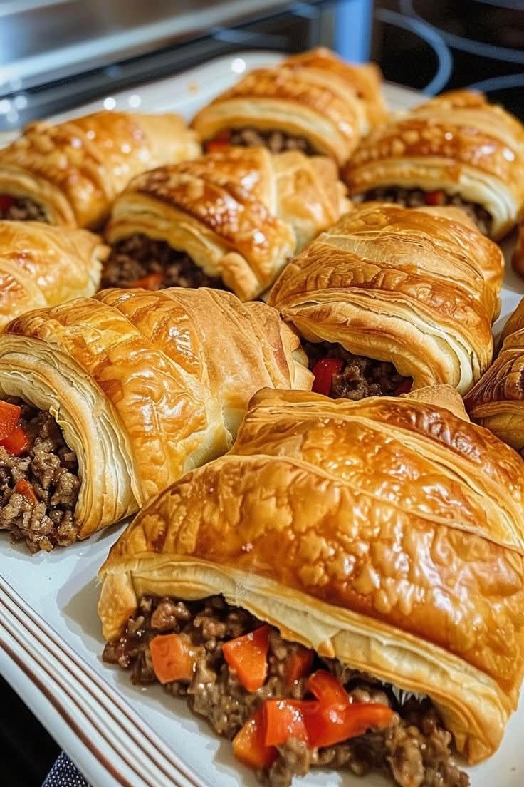 Rotel Beef & Cheese Crescents