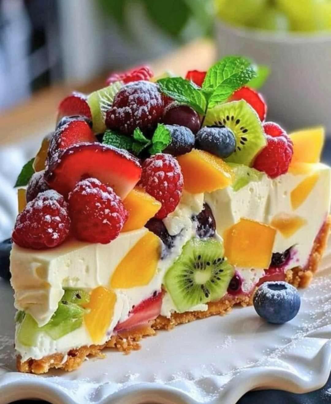 Fruit Salad Cheesecake
