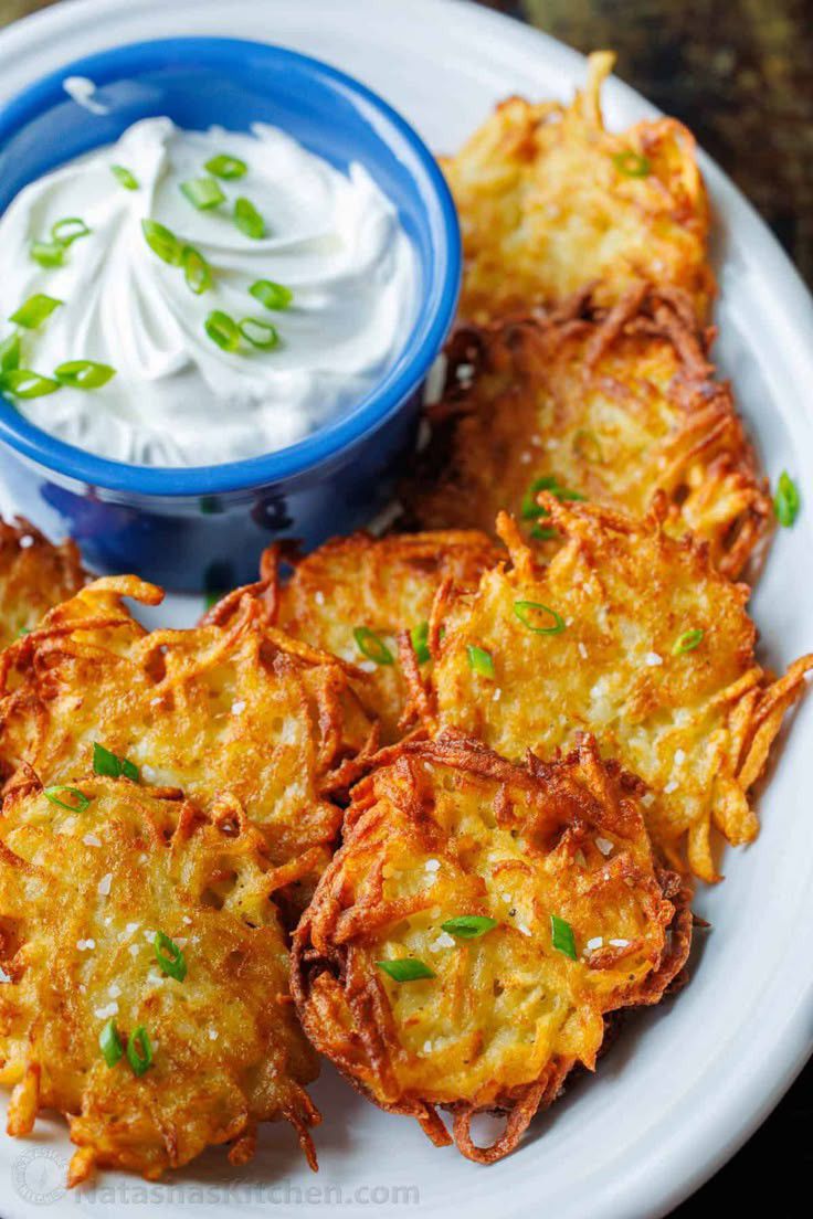 Potato pancakes, often known as latkes, are a savory treat cherished for their crispy exterior and tender, flavorful interior.