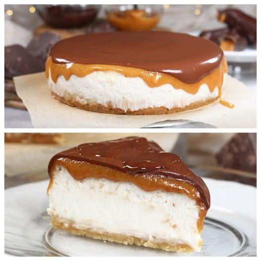 Vegan Twix Cheesecake