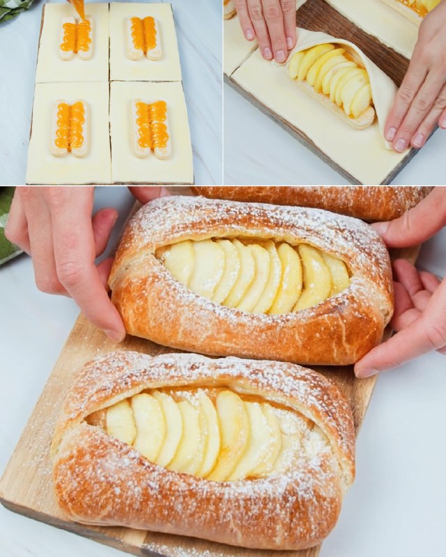 Puff Pastry Apple and Ladyfinger Bundles: Quick and Delightful Treats for Every Occasion