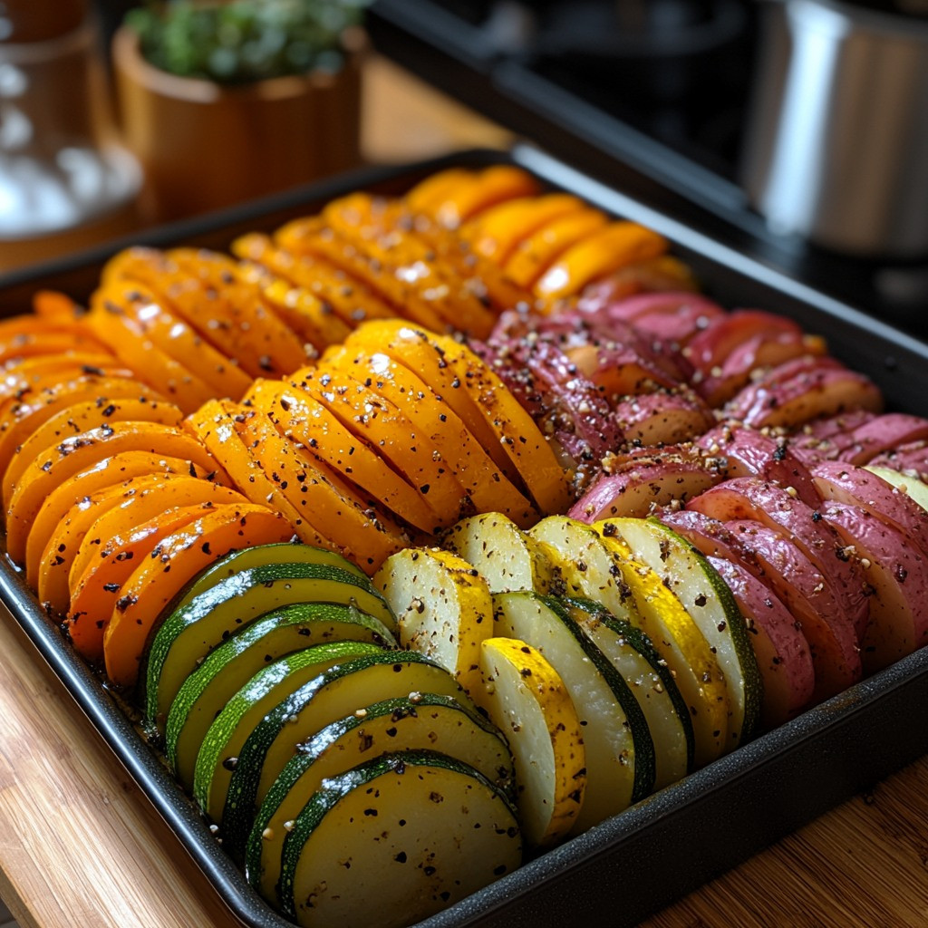 Potato and Vegetable Casserole with Cream Sauce